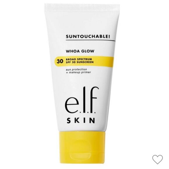 New 3 ELF SUNTOUCHABLE! Whoa Glow SPF 30 Sun Protection + Makeup Primer Sunburst - Picture 2 of 8